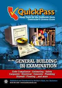 Item #20409 QuickPass Study Guide for the General Building (B) License Examination - CD-ROM. Inc...