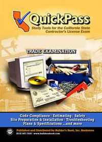 Item #20410 QuickPass Study Guide for the General Engineering (A) License Examination - CD-ROM. Inc Builders Book.