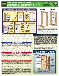 Item #23643 Quick Card: Residential Construction: Doors & Windows. Inc Builder's Book.
