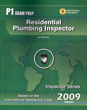 Item #24903 Residential Plumbing Inspector Study Guide and Practice Questions Workbook. Cliff Berger