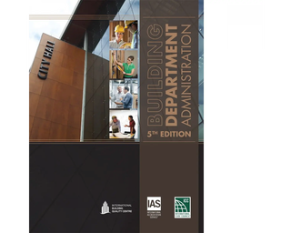 Item #25780 Building Department Administration, 5th Edition. International Code Council 1013S5
