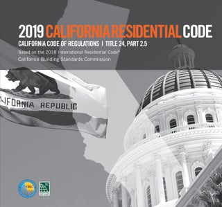 Item #25868 2019 California Residential Code, Title 24 Part 2.5. CBSC-ICC 5525L19