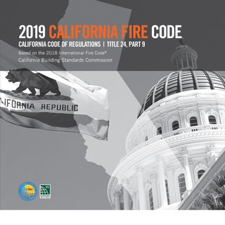 Item #25877 2019 California Fire Code, Title 24 Part 9 (CFC). CBSC - ICC 5590L19