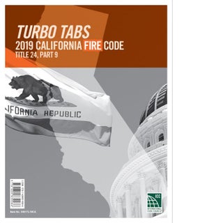 Item #25881 Turbo Tabs: 2019 California Fire Code, Title 24, Part 9. ICC / 0401TL19CA