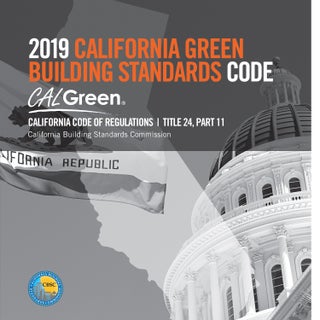 Item #25886 2019 California Green Building Standards Code, Title 24, Part 11 (CALGreen). CBSC-ICC...