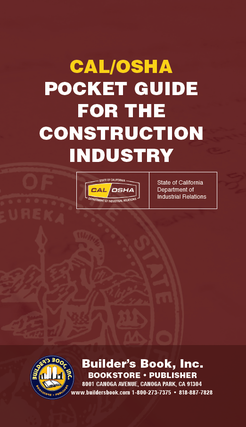 Item #25913 CAL/OSHA Pocket Guide for the Construction Industry. State of California Dept of...