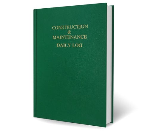 Item #25926 Construction & Maintenance Daily Log. Safety Meeting Outlines.