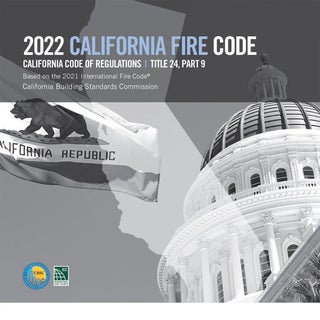 Item #26197 2022 California Fire Code, Title 24, Part 9. California Building Standards Commission...