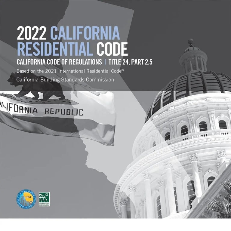 Item #26199 2022 California Residential Code, Title 24, Part 2.5. California Building Standards Commission / ICC 5525L22.