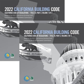 Item #26200 2022 California Building Code, Title 24, Part 2 (Volumes 1 & 2). California Building...