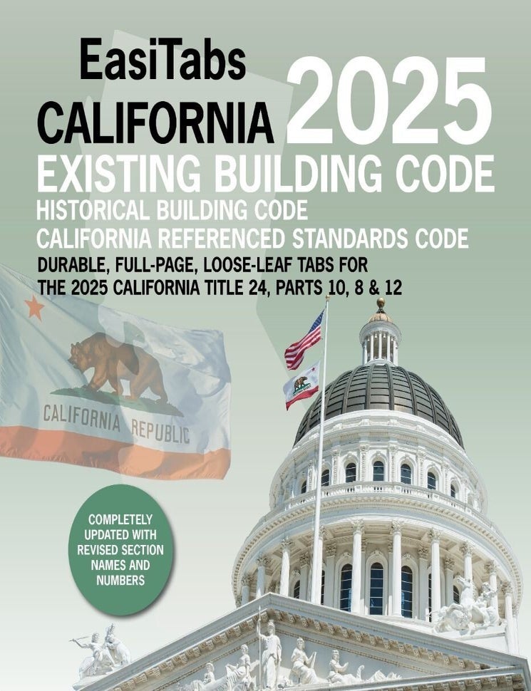Item #26492 EasiTabs: 2025 California Existing Code Title 24, Part 10. Builder's Book.